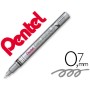 Marcador Pentel Permanente Mfp10-Z Prateado Para Pinturas Decorativas. Ponta Extra Fina