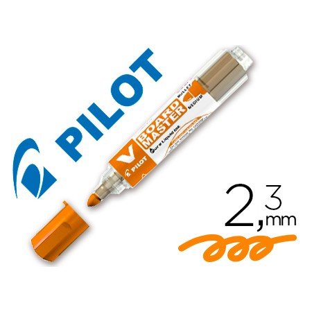 Marcador Pilot Board Master Para Quadro Branco Laranja Tinta Liquida Traço 2,3Mm