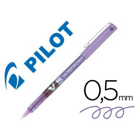 Marcador Pilot Ponta Fina V-5 Violeta 0.5 Mm