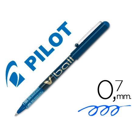 Marcador Pilot Roller V-Ball Azul 0.7 Mm