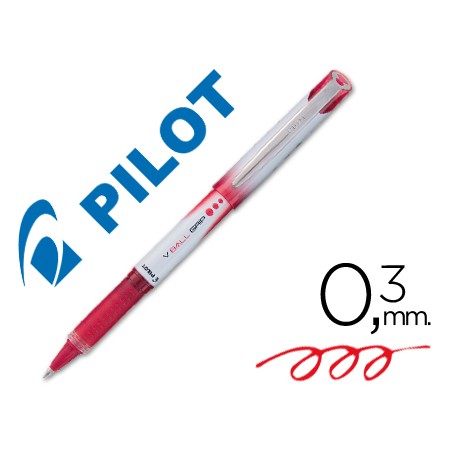 Marcador Pilot Roller V-Ball Grip Vermelho 05 Mm