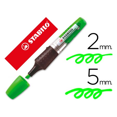 Marcador Stabilo Boss Luminator Verde Tinta Liquida