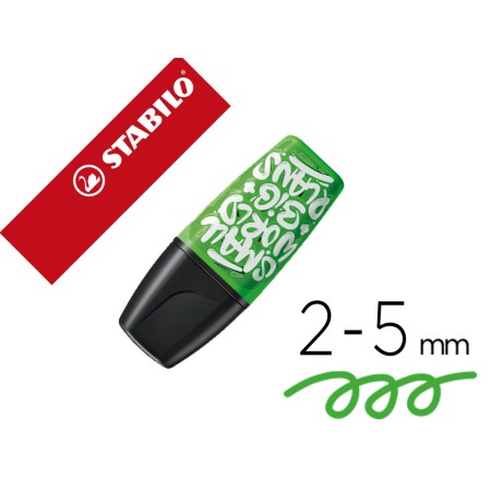 Marcador Stabilo Boss Mini Fluorescente By Snooze One Verde