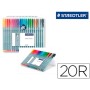 Marcador Staedtler Triplus Fineliner Estojo 20 Cores Sortidas