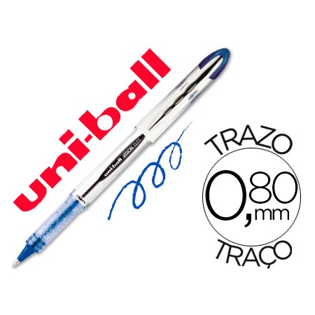 Marcador Uni-Ball Roller Ub-200 Vision Azul 0,8 Mm