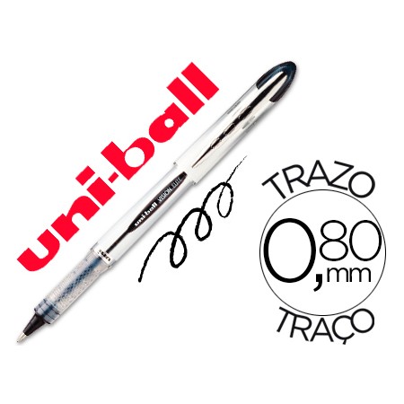 Marcador Uni-Ball Roller Ub-200 Vision Preto 0,8 Mm