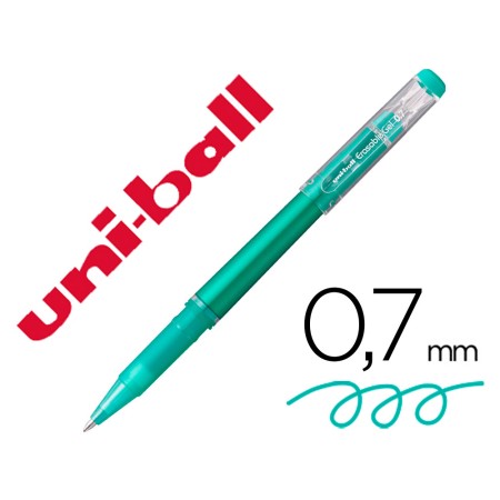 Marcador Uni-Ball Roller Uf-222 Tinta Gel Apagavel 0,7 Mm Verde