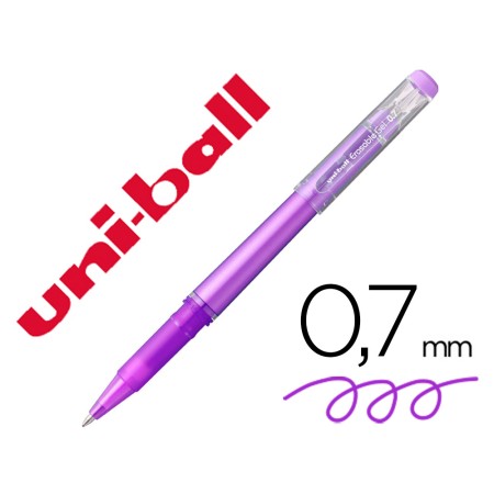 Marcador Uni-Ball Roller Uf-222 Tinta Gel Apagavel 0,7 Mm Violeta