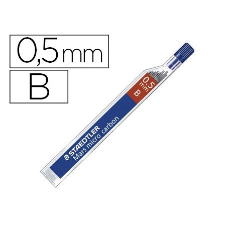 Minas Staedtler Mars Micro Grafite 0,5 Mm B Tubo com 12 Unidades