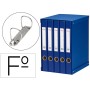 Modulo de 5 Pastas de Arquivo Pardo Folio 2 Aneis 25 Mm Azul 350X230X300 Mm