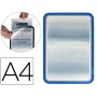 Moldura Porta-Anuncio Adesiva com Fecho Magnetico Tarifold Din A4 em Pvc Cor Azul Pack de 2 Unidades