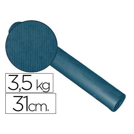 Papel Fantasia Kraft Liso Cobalto 31Cm 3.5 Kg