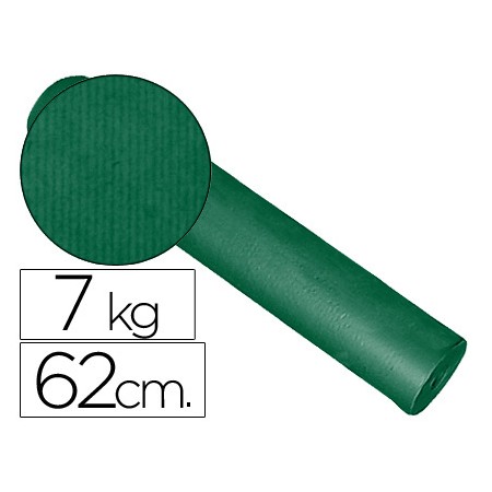 Papel Fantasia Kraft Liso Verde 62Cm 7Kg