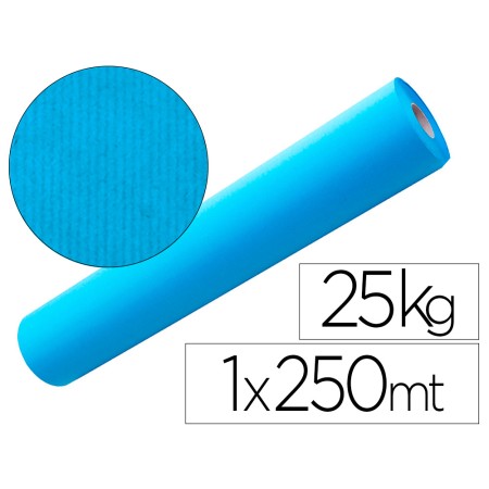 Papel Kraft Azul 1,00X250 Mt 25 Kg