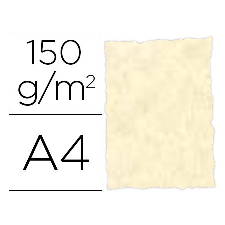 Papel Pergaminho Troquelado Din A4 150 Gr Cor Parchment Topacio Embalagem de 25 Folhas