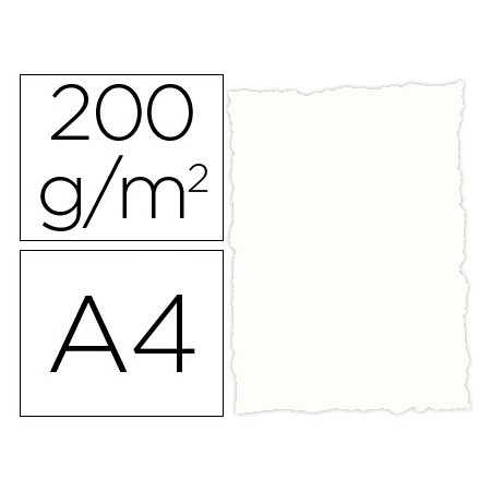 Papel Pergaminho Troquelado Din A4 200 Gr Cor Rustico Branco Embalagem de 25 Folhas