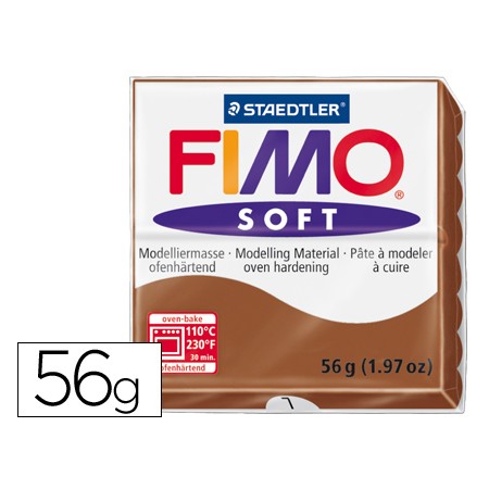 Pasta Para Modelar Staedtler Fimo Soft 56 Gr Cor Caramelo