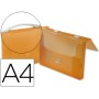 Pasta Porta Documentos Beautone Polipropileno Din-A4 Laranja Transparente