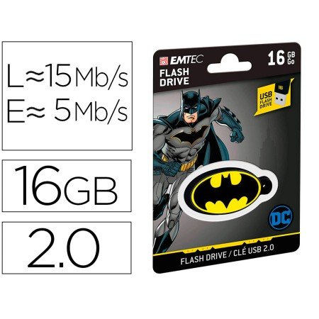 Pen Drive USB Emtec Flash 16 Gb USB 2.0 Collector Batman