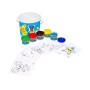 Pintura A Dedos Jovi Bucket Super Kit 5 Frascos 35 Ml + 20 Modelos Desenho