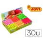 Plasticina Jovi 70 50 Gr Caixa 30 Cores Fluorescentes Sortidas