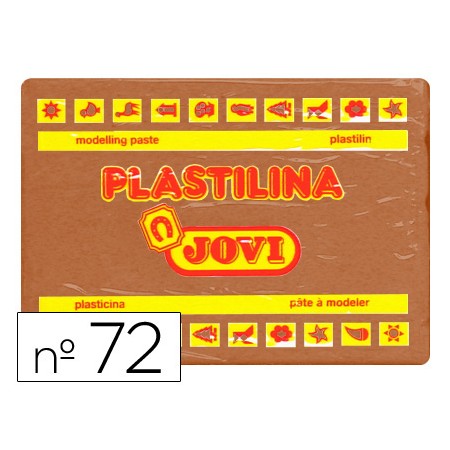 Plasticina Jovi 72 350 Gr Castanho