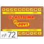 Plasticina Jovi 72 350 Gr Castanho