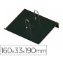 Porta Calendario Plastico Faibo Para Bloco Bufete 100% Reciclavel Cor Preto 160X33X190 Mm