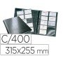 Porta Cartoes Durable Din A4 Visifix Centium 4 Aneis 20 Bolsas com Indice Alfabetico Para 400 Cartoes de Visita 57X90 Mm