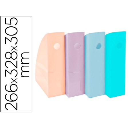 Porta Revistas Exacompta Aquarel Mag-Cube Set de 4 Unidades Cores Pastel 266X328X305 Mm