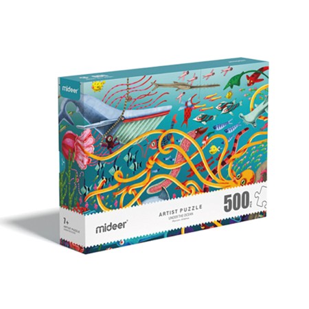 Puzzle Mideer Artist Fundo Do Oceano 500 Pecas