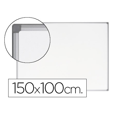Quadro Branco Bi-Office Earth-It Magnetico de Aco Vitrificado Moldura de Aluminio 100 x 150 Cm com Bandeja Para Acessori