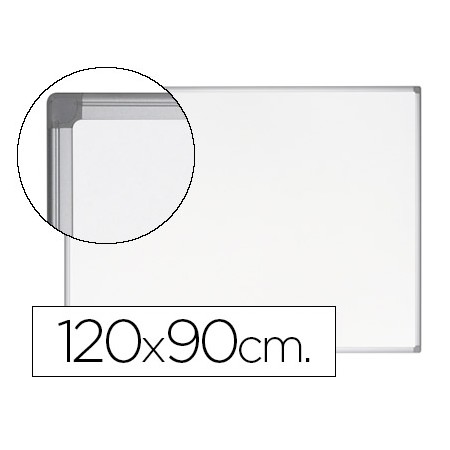 Quadro Branco Bi-Office Earth-It Magnetico de Aco Vitrificado Moldura de Aluminio 120 x 90 Cm com Bandeja Para Acessorio