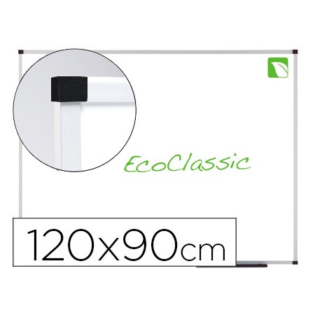 Quadro Branco Nobo Eco Classic Ecologica Magnetico de Aco Vitrificado 120X90 Cm