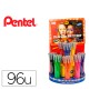 Roller Gel Pentel K110 Mattehop Expositor com 96 Unidades Sortidas