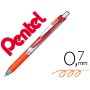 Roller Pentel Bl77 0,7 Mm Energel Retratil Laranja