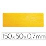 Simbolo Adesivo Durable Pvc Forma de Linha Para Delimitacao de Chao Amarelo 150X50X0,7 Mm Pack de 10 Unidades