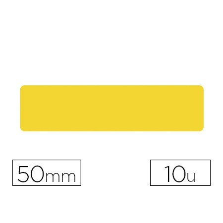 Simbolo Adesivo Tarifold Pvc Tira Longitudinal Delimitacao de Chao 50 Mm Amarelo Pack de 10 Unidades
