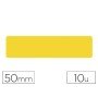 Simbolo Adesivo Tarifold Pvc Tira Longitudinal Delimitacao de Chao 50 Mm Amarelo Pack de 10 Unidades