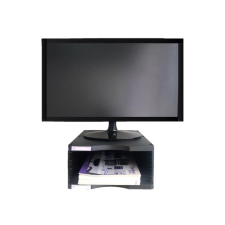 Suporte Archivo 2000 Para Monitor Poliester 100% Rec. com Compart. P/ Formatos Din A4 E Folio Cor Preto 360X300X145 Mm