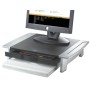 Suporte Fellowes Para Monitor Tft Office Suites Ajustavel em Altura com Bandeja 100/150X500X364 Mm Mm Cor Preto/Prata