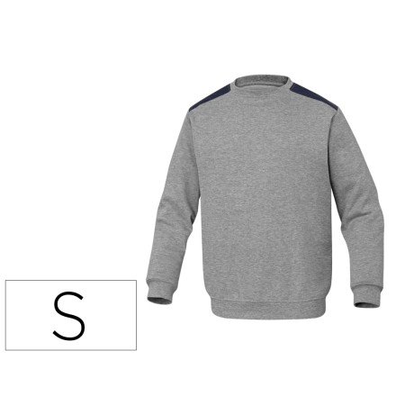 Sweatshirt Deltaplus Sweat Olino com Reforco Nas Costas E Cotovelos Cinza Tamanho S