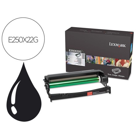 Tambor Lexmark E250X22G E250 / E350 / E352 / E450 Preto 30000 Paginas