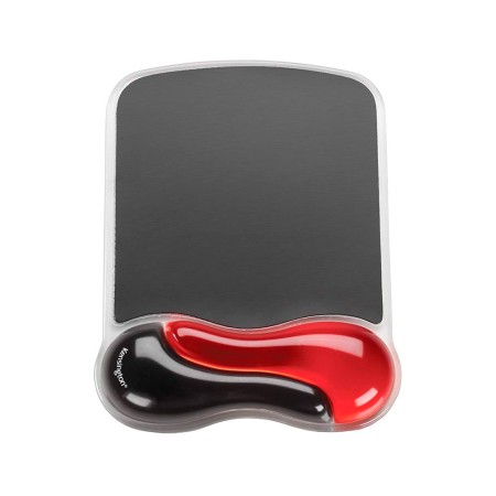 Tapete Para Rato Kensington Duo Gel com Apoio de Pulsos Cor Preto/Vermelho 240X182X25 Mm