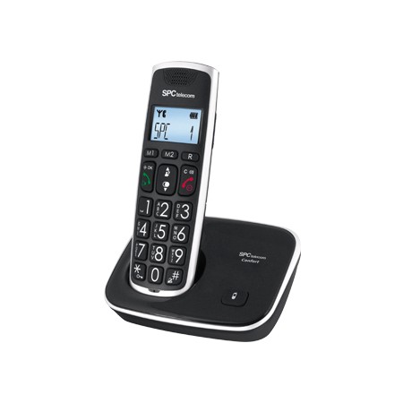 Telefone Sem Fios Spc Telecom 7608N Teclas Digitos E Monitor Extra Grandes Compativel Audifonos