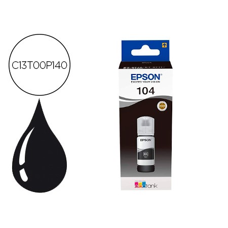 Tinta Epson Ecotank 104 Et-2710 / 2711 / 2712 / 2720 / 2726 / 4700 Preto 4500 Paginas