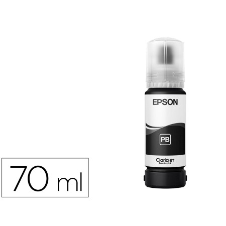 Tinta Epson T114 Eco Tank Et-8500 / 8550 Preto Garrafa 70 Ml