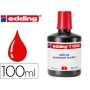 Tinta Marcador Edding T-100 Vermelho Frasco de 100 Ml