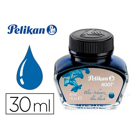 Tinta Pelikan 4001 , 30 Ml Preto/Azul