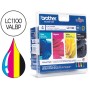 Tinteiro Brother Lc-1100Valbp Pack Cian/Magenta/Amarelo E Preto